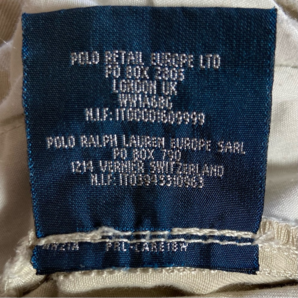 Polo by Ralph Lauren Kid’s Khakis 100% Cotton Adjustable Tab Waist Tan Size 5 - Picture 7 of 8